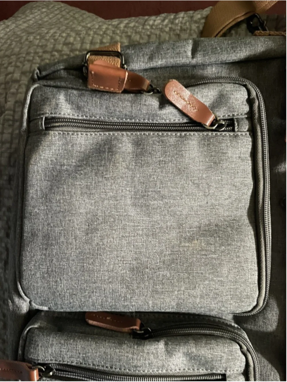 Le Periple Computer Backpack Grey New 18